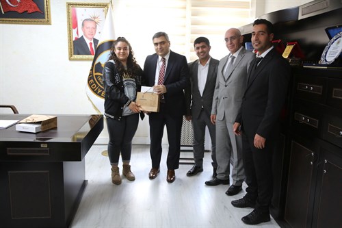 59. Kütüphane Haftası münasebetiyle, Ergani Kaymakamımız ve Belediye Başkan V. Sn. Ahmet KARAASLAN ’ı makamında ziyaret etti